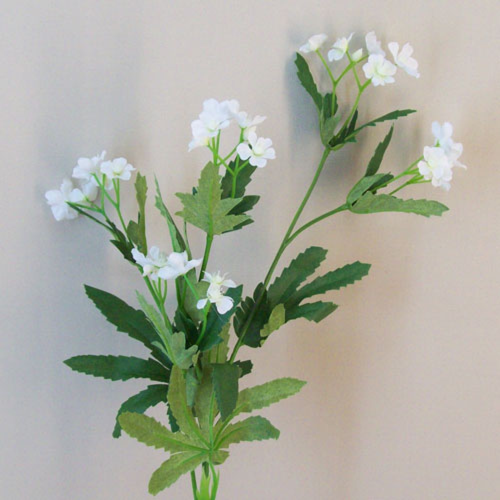 Artificial Wild Flowers White 66cm Artificial Flowers